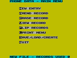 Running screen