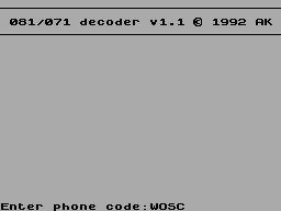 Running screen