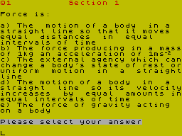Running screen