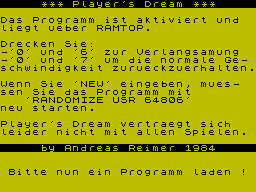 Running screen