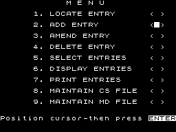 Running screen