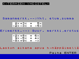 Running screen
