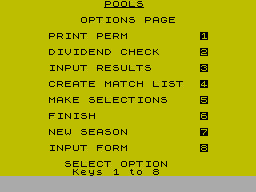 Running screen