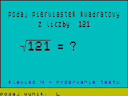 Running screen