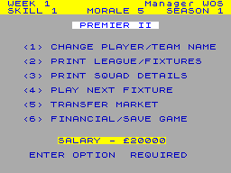 Running screen