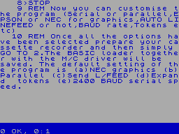 Running screen