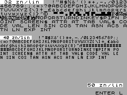 Running screen