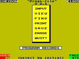 Running screen
