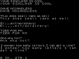 Running screen
