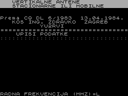 Running screen