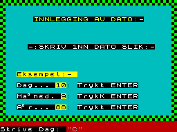 Running screen