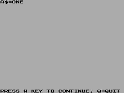 Running screen