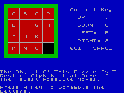 Running screen