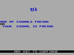 Running screen