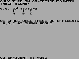 Running screen