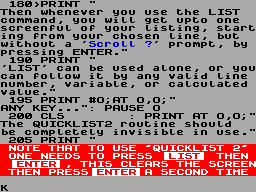 Running screen