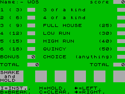 Running screen