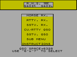 Running screen