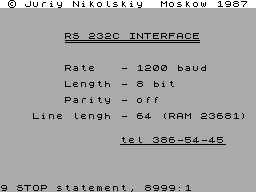 Running screen