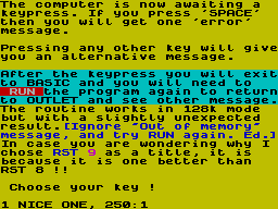 Running screen