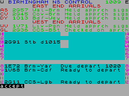 Running screen