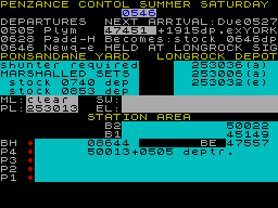 Running screen