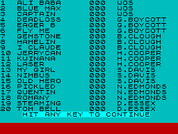 Running screen