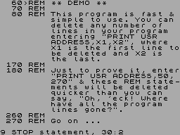 Running screen