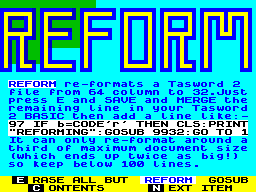 Running screen