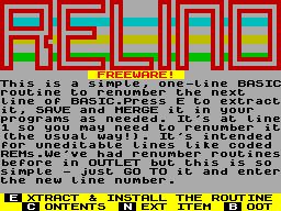 Running screen