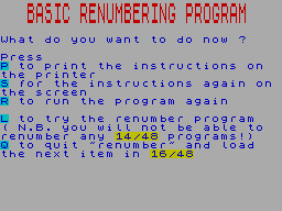 Running screen