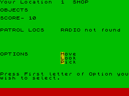 Running screen