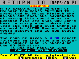 Running screen