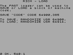 Running screen