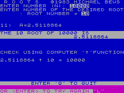 Running screen