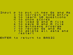 Running screen