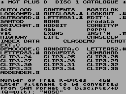 Running screen