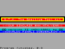 Running screen