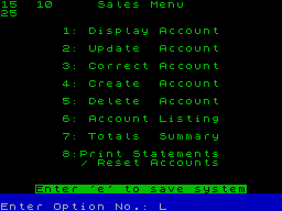 Running screen