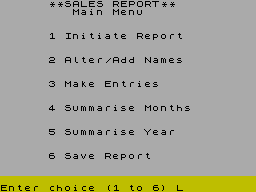 Running screen