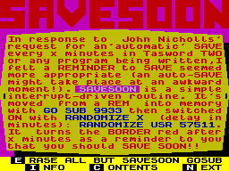 Running screen