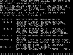 Running screen