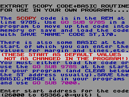 Running screen