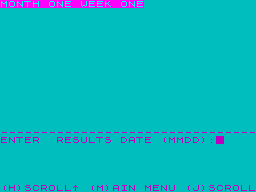 Running screen