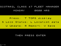 Running screen