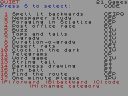 Running screen