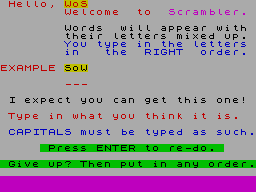 Running screen
