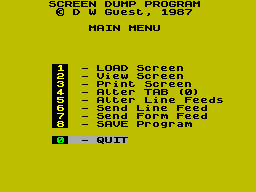 Running screen