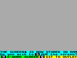 Running screen