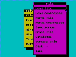 Running screen